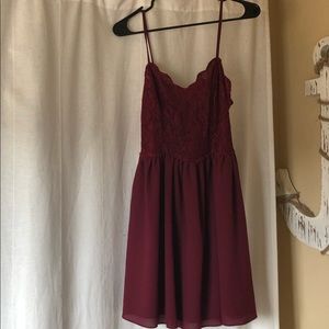 Maroon Urban Outfitters dress
